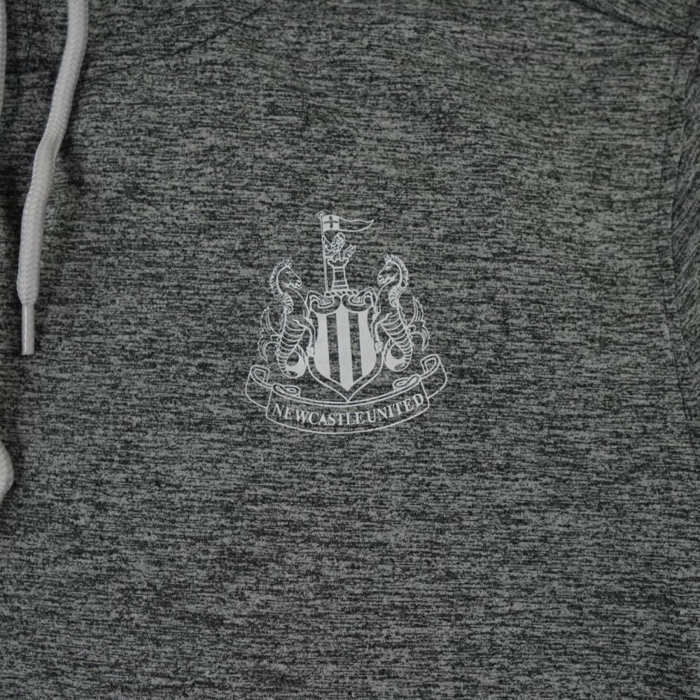 Castore Newcastle United Hoodie Mens Medium Gray Performance Soccer Pullover - Picture 3 of 11